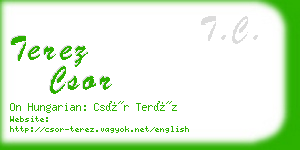 terez csor business card